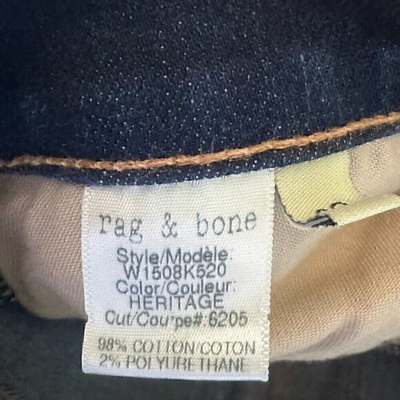 EUC Rag & Bone Cigarette Jeans in Heritage - Size 29 - Picture 9 of 11